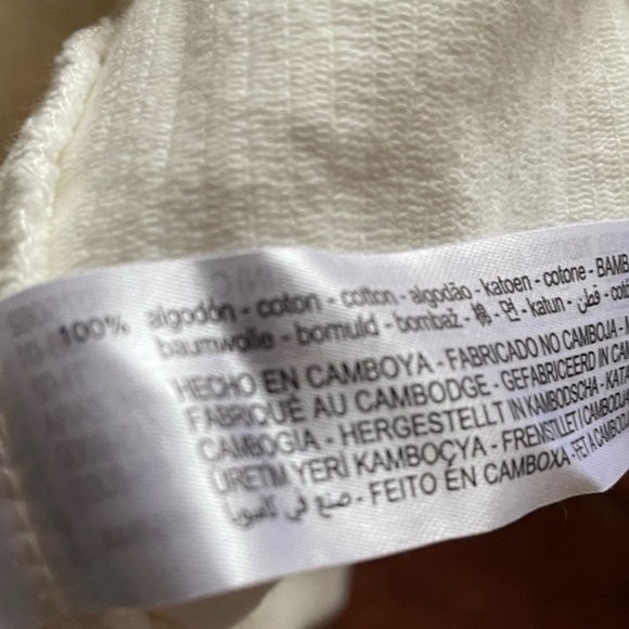 25”PTP boxy corduroy shirt or shacket!! Cream - Picture 8 of 9